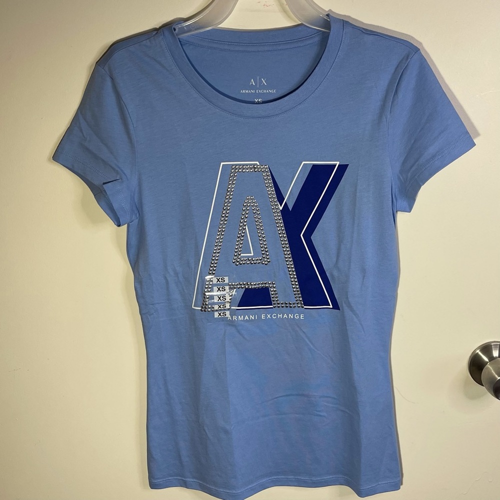Armani Exchange XS Women’s Blue T-shirt
